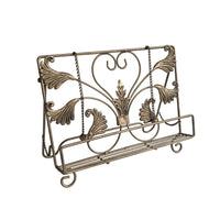 Book Stand with Weights Vintage Iron Book Stand Metal for Kitchen