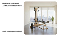 Rotational Fitness Pulley System Adjustable Height Stretching Studio Pulley System Pilates Expansion System for Adults, Indoor, Garage, Basement