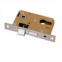 Universal door lock frame, quiet latch, interior privacy lock, adjustable for wooden room doors, easy installation, home security