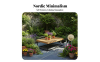 Wovenposterior Club Chair Nordic Design Woven Emphasis Chair Set Weather-Resistant Includes Seat Pad for Seniors, Adults