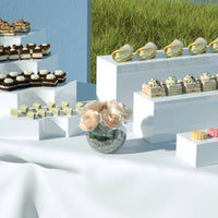 Acrylic Dessert Riser Modern Design Food Display Pedestal Easy to Arrange