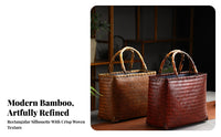 Handwoven Bamboo Basket Handbag