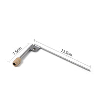 Glaze Blower with Wooden Grip Stainless Steel Pottery Glaze Spraying Tube Compact Ceramic Spray Tool for Hobbyists