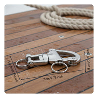 316 Stainless Steel Swivel Diving Quick Release Hook Heavy Duty Quick Release Snap for Boaters, Sailors, Boating