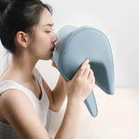 Ergonomic Office Chair Headrest Contoured Headrest Cushion Contoured Neck Pillow with Strap Padded for Desk Workers, Gamers, Students