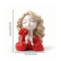 Girl savings Box Cartoon Piggy Bank Compact Tabletop Bank with Girl Figure for Kids, Bedroom