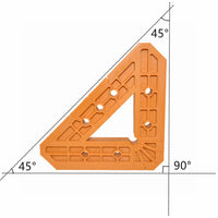 Woodworking Right Angle Clamp, High-Strength Nylon Plastic, 45/90 Degree Positioning Clamp
