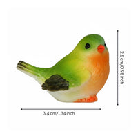 Resin Bird Figurine Lifelike Details Mini Resin Bird Detailed Craftsmanship