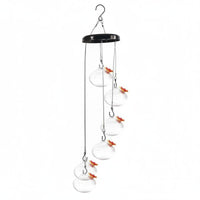 Wind Chime Bird Feeder Dispenser Easy to Hang Garden Decor Colorful