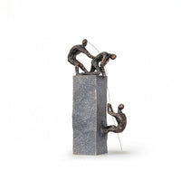 Climbing Figures Sculpture Light Luxury Statue Textured for Art Collectors
