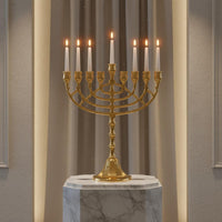 9 Branch Candelabra Elegant Design Metal Candle Stand Table Centerpiece