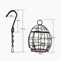 Hanging Suet Feeder Weather Resistant Avian Food Cage Versatile Design Pet Supply for Outdoor