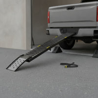 2 Pieces Motorcycle Ramps Foldable Steel Loading Ramp Slip-Resistant for Motorcycle Riders
