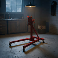 Die-Cast Model Engine Stand 1/10 Scale Miniature Engine Stand Self-Assembly Space-Saving for Hobbyists, Collectors, Dioramas, Workbenches