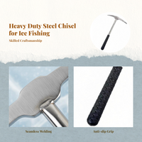 Fishing Tool Kit, Stainless Steel Ice Auger