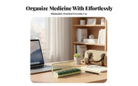 weekly Organizer Portable weekly Container Easy Opening for trip, Home