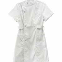 Cotton Nurse Scrubs Set, Stretch Top & Pants, Multi Pocket