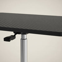 Mobile Laptop Desk Wheeled Base Adjustable Standing Desk Easy to Move Mobile Work Table for Bedside