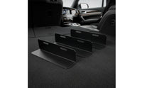 3 Pieces Compact Trunk Organizer with Hook-and-Loop Repositionable L-Shaped Cargo Block Non-Slip Car Boot Organizer Robust for Travelers