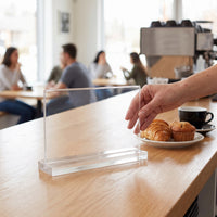 T-Shape Clear Acrylic Sign Holder for Tabletop Display A4/A5