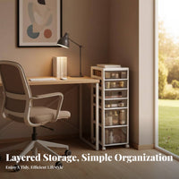 Slim Storage storage unit Space-Saving Drawer storage unit Sturdy Construction for Under Desk
