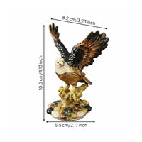 Metal Raptor Decoration Long-Lasting Raptor Figurine Distinctive Design