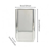 Rectangular Mirror Vase Silver Mirrored Vase Luxury Look