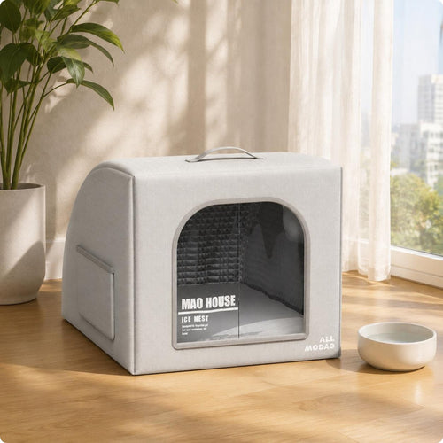 Arched Pet House Ventilated Cooling Feline House Easy to Clean for Hot Weather