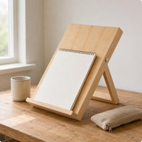 Foldable Wooden Easel Desktop Adjustable Drawing Board Angled for Sketching