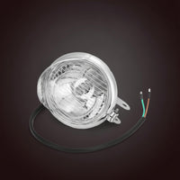 Retro Motorcycle Fog Light Custom Motorcycle Light with Grille Chromed Chrome Fog Lamp Easy to Install for Motorcyclists