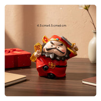 Cartoon Wealth Figurines Desktop Decoration Cute Resin Statue Good Luck