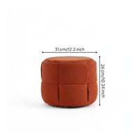 Woven Ottoman Stool Easy to Assemble Round Woven Stool Decorative