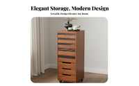 Multi-drawer Wooden Cabinet Storage Organizer Apothecary Chest Mobile Solid Wood Construction Space Saving Suitable for Hobbyists Homeowners Living Room Bedroom