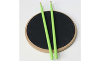 Black Striking Surface Quiet Drum Pad Beige Rim 12-Inch Drum Pad Hand Feel Music Accessory Portable
