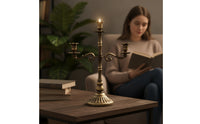 Metal Candelabra Antique Candelabrum Decorative Candle Holder Gothic for Weddings, Mantels