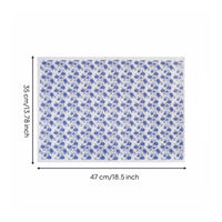 blove and White Porcelain Decal Clear Pattern Underglaze Decal Sheet Easy to Cut Underglaze Transfer Paper for Oven Firing