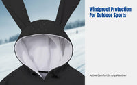 Ski Suit with Hare Ear Hoodie, Windproof Waterproof, Outdoor Snowboard, Unisex