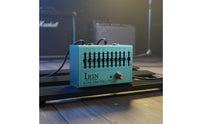 Independent Output Volume 10-Band Equalizer Pedal Wide Frequency Range 10 Band Equalizer Pedal ±12 dB Gain Guitar Equalizer Stompbox Compact Size for Musicians, Stage Performance, Home Practice, Recording Studio