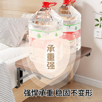 Foldable Bedside Shelf Organizer for Books, Cups, and Glasses