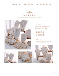 现货直发人像脖子首饰展示架项链展示架桌饰品收纳珠宝摆摊模特架