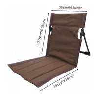 Reclining Beach Lounge Chair Lightweight Folding Beach Chair Easy to Clean Outdoor Seating Fade Resistant for Garden