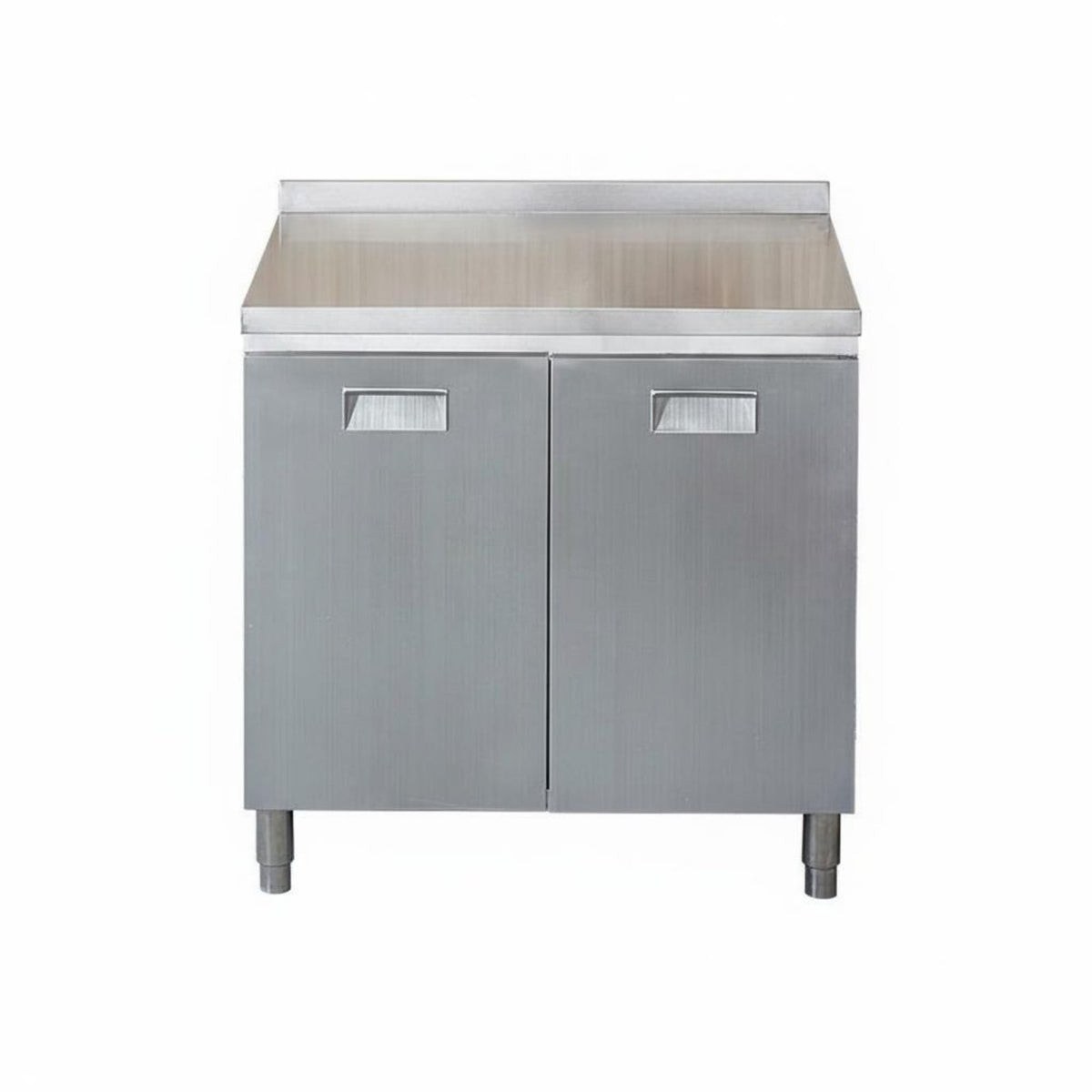 Stainless Steel Sink Cabinet Easy to Clean Freestanding Kitchen Sink Resistant Unified Kitchen Workstation for Landlords, Renters, Garage