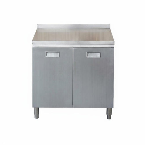 Stainless Steel Sink Cabinet Easy to Clean Freestanding Kitchen Sink Resistant Unified Kitchen Workstation for Landlords, Renters, Garage