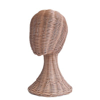 New Creative Rattan Hat Display Stand Mannequin Head for Hats, Glasses, Scarves