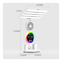Desk Lamp with Display Touch Control Desk Lamp with Fan Dimmable for Students