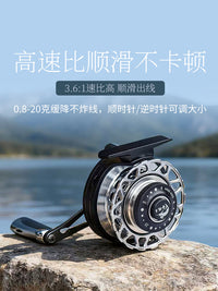 金飚王全金属泄力报警冰钓筏钓轮一键缓降桥钓筏钓微铅渔线轮新款