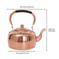 Pure Copper Water Kettle Thick Wall Construction Pure Copper Tea Kettle
