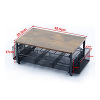 Countertop Coffee Organizer Pull-out Tray Countertop Storage Shelf Mesh