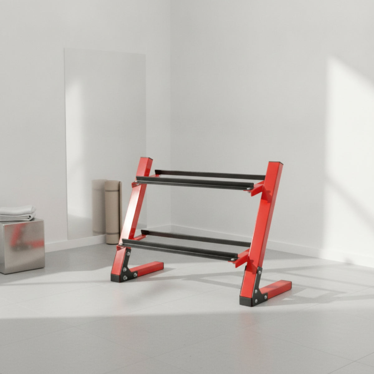 Dumbbell Rack Two-Tier Weight Rack Freestanding Dumbbell Stand for Home Gym, Apartment
