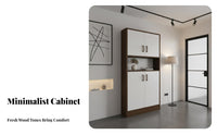 Space Saving Shoe Storage Cabinet Stable Structure Hallway Shoe Cabinet Sturdy Construction Household Furniture Adjustable Shelves for Families, Homeowners, Apartment Dwellers, Home, Living Room, Bedroom, Closet